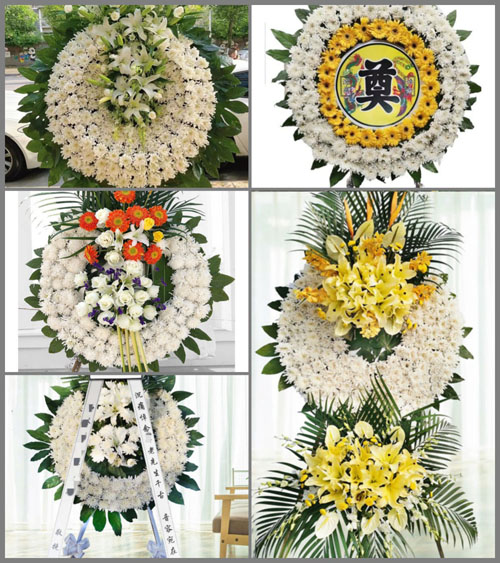 山东青岛平度市云山镇谢戈庄村花圈速递